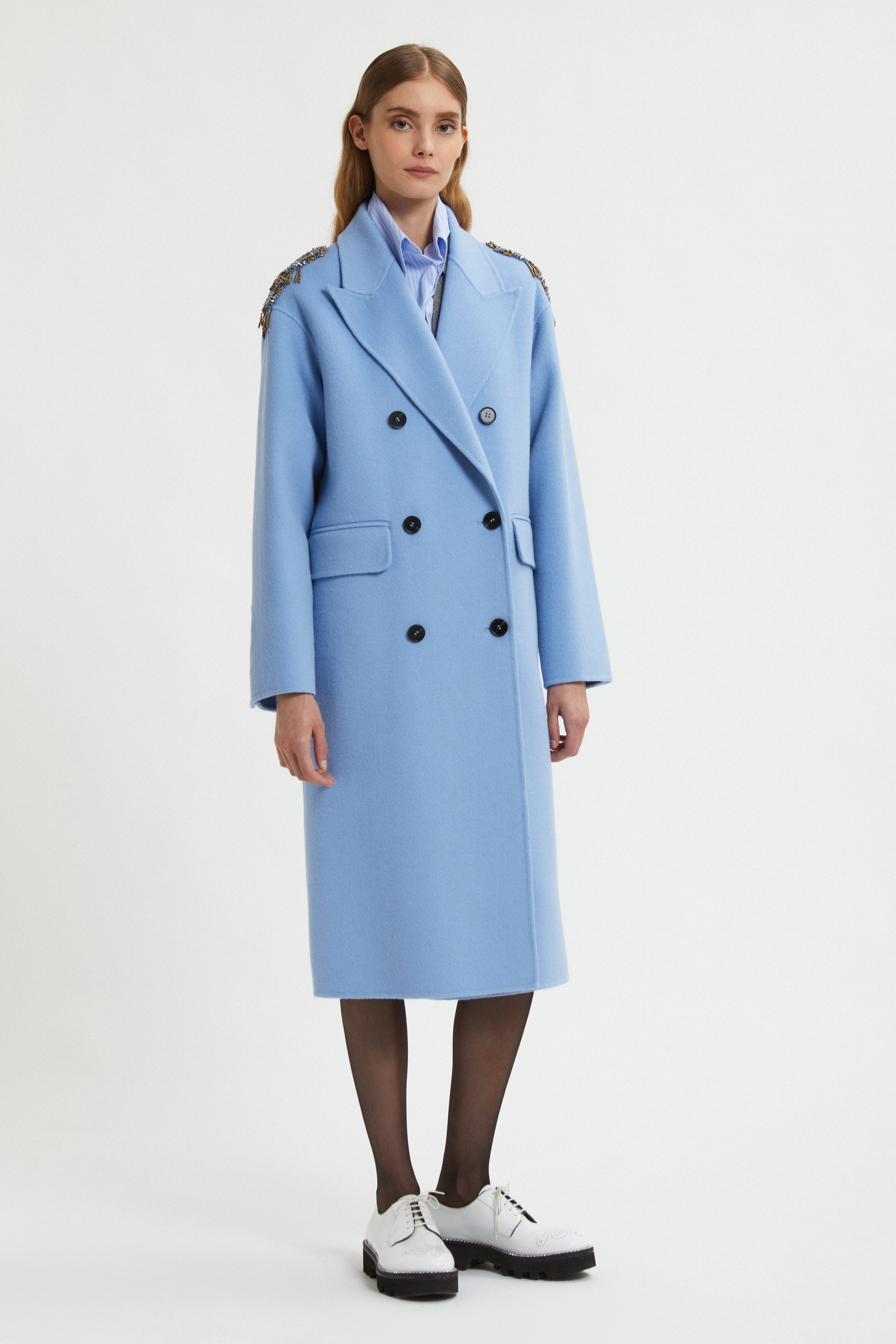 Image of CAPPOTTO DOUBLE CON SPALLINE GIOIELLO