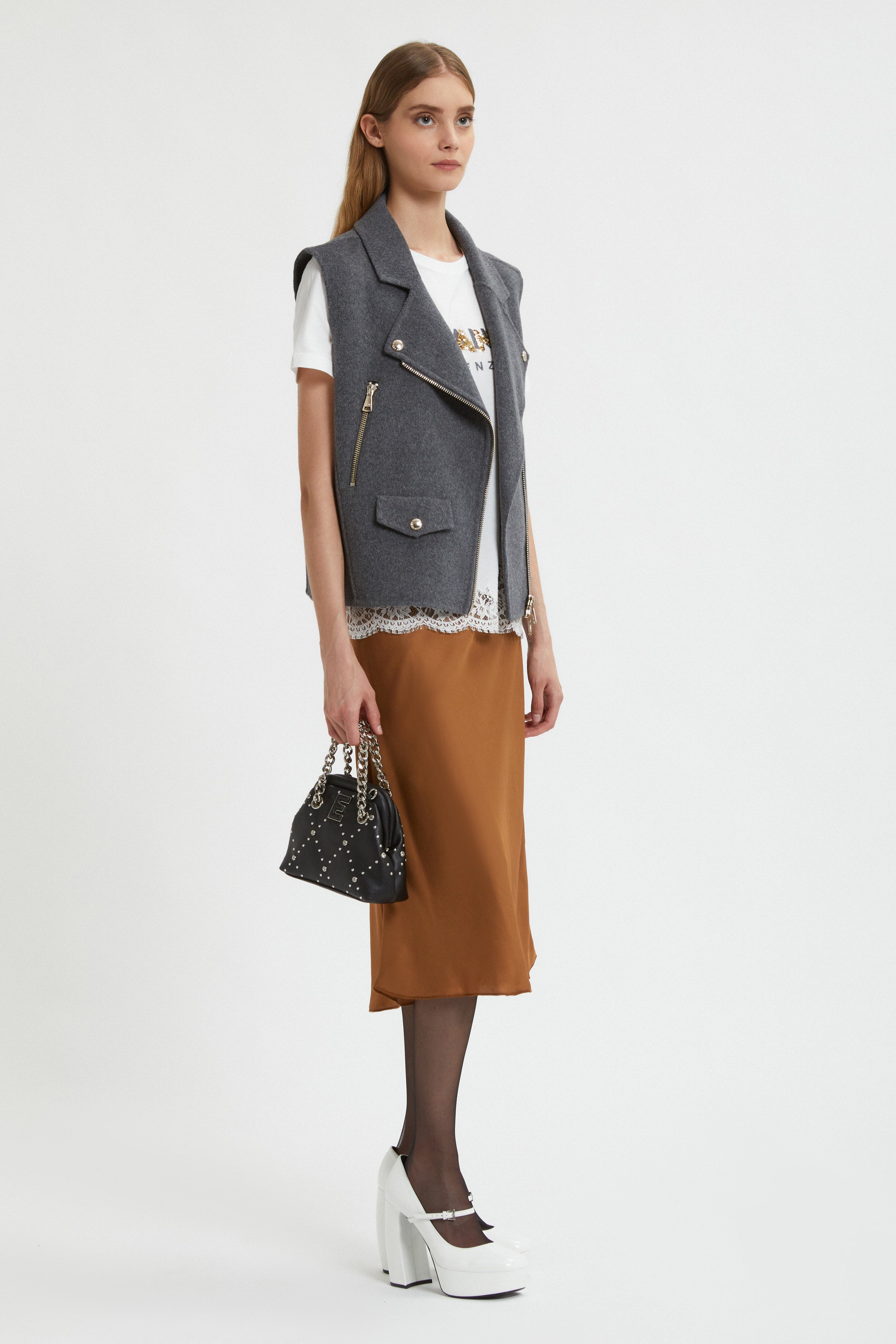 Image of GONNA DI RASO IN SBIECO