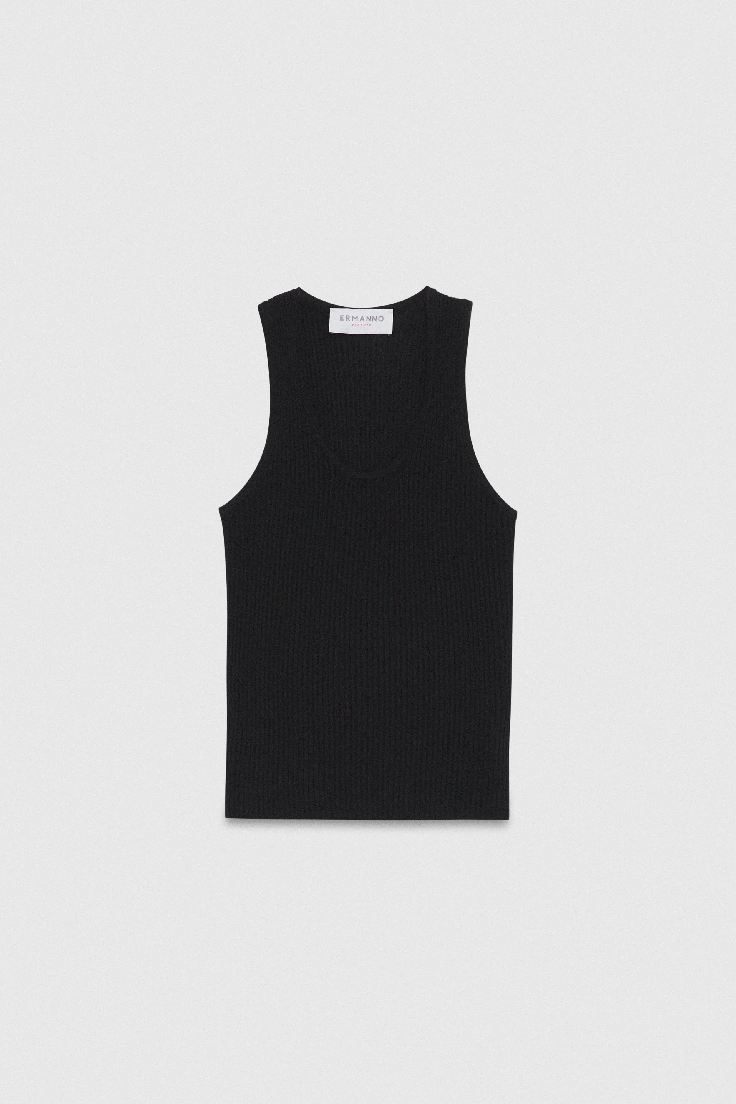 Image of RIB KNITTED VEST