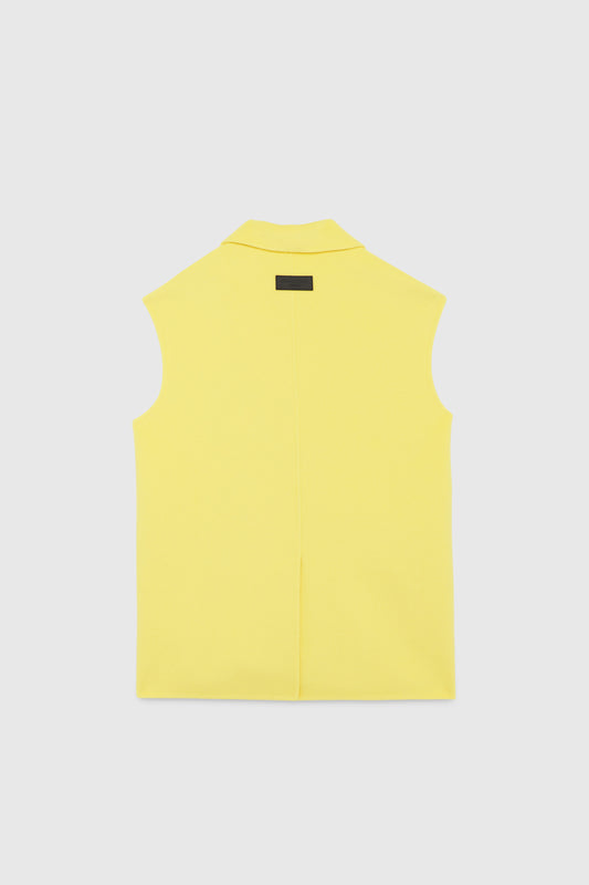  DOUBLE-BREASTED LIGHTWEIGHT DOUBLE CLOTH VEST