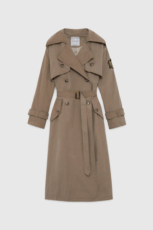 LONG BELTED TRENCH COAT 