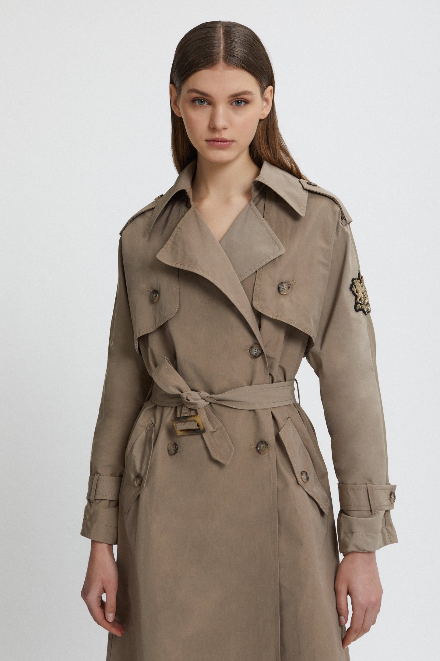 LONG BELTED TRENCH COAT 