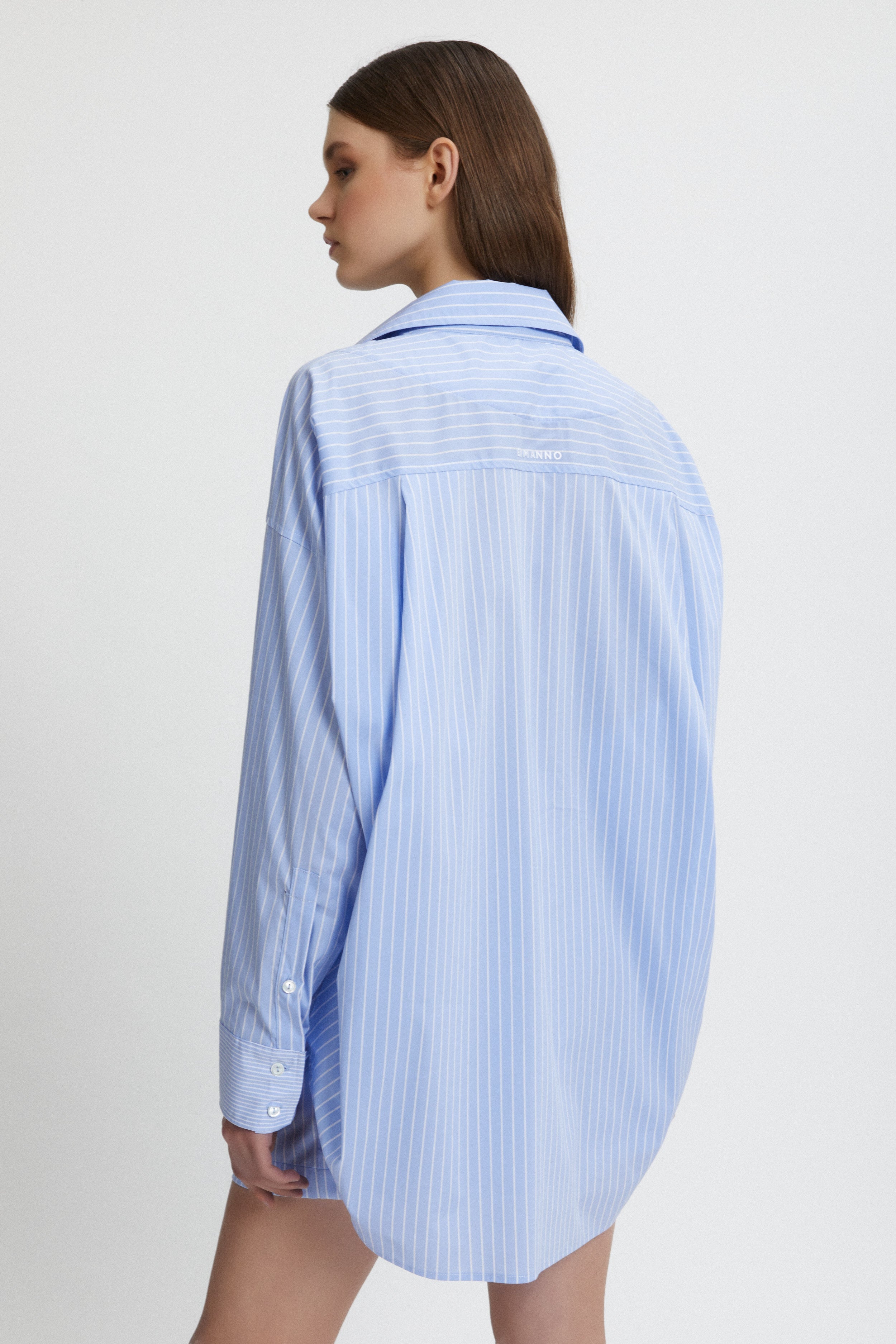STRIPED SHIRT WITH EMBROIDERY
