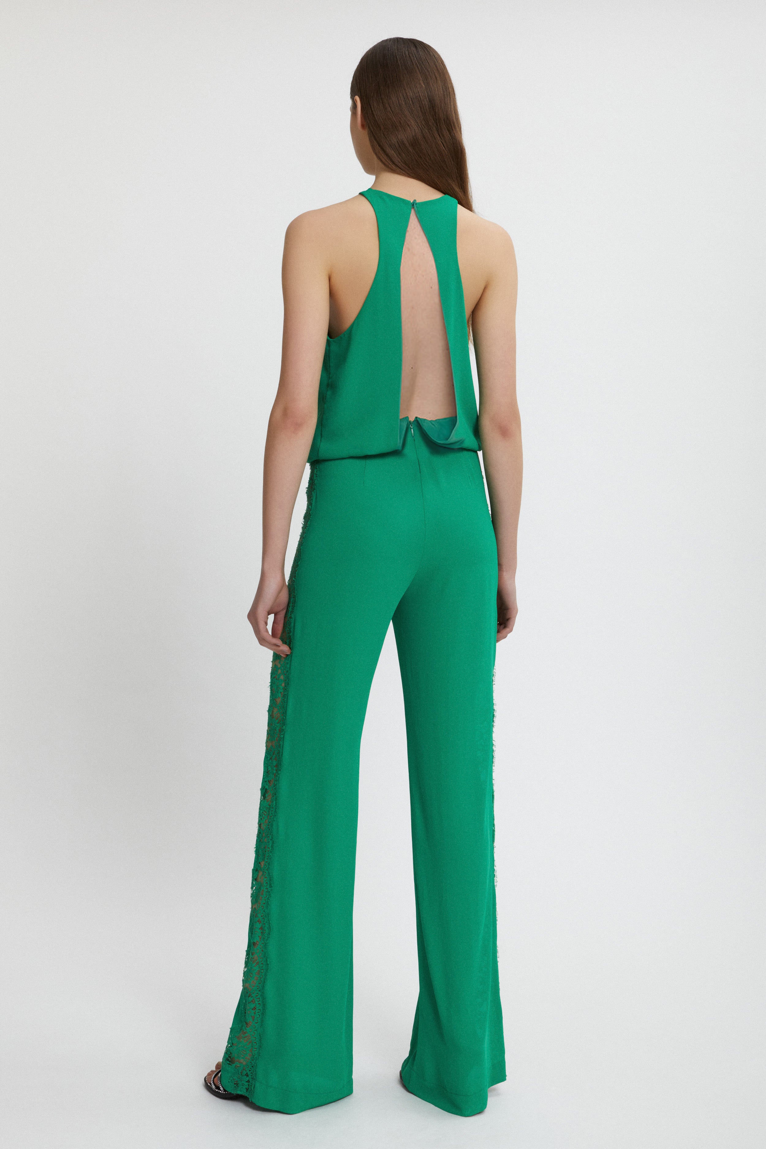 GEORGETTE OVERALL WITH LACE