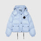 CROPPED BICOLOR DOWN JACKET