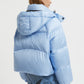 CROPPED BICOLOR DOWN JACKET