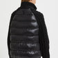 DOWN JACKET WITH KNITTED SLEEVES