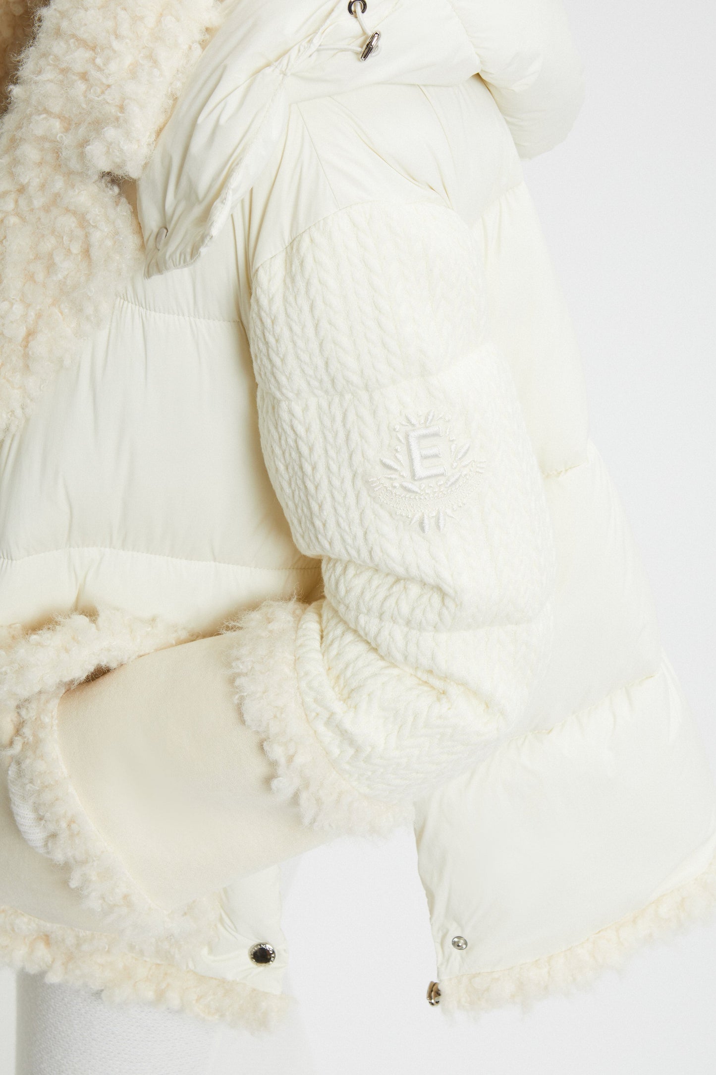 PADDED JACKET WITH ECO-SHEEPSKIN INSERTS