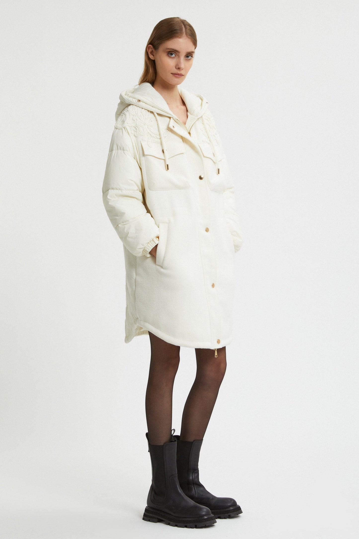 PARKA IN PANNO E NYLON