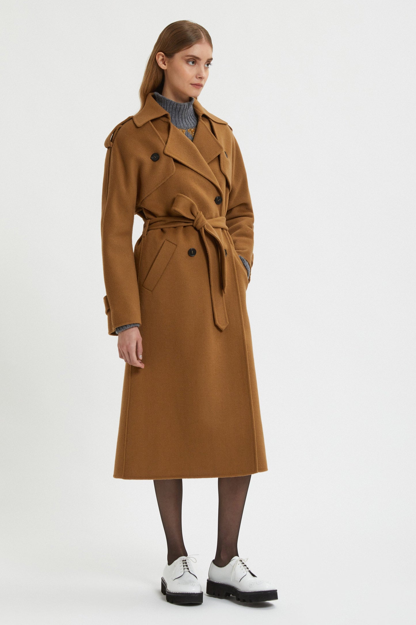 DOUBLE- BREASTED TRENCH COAT