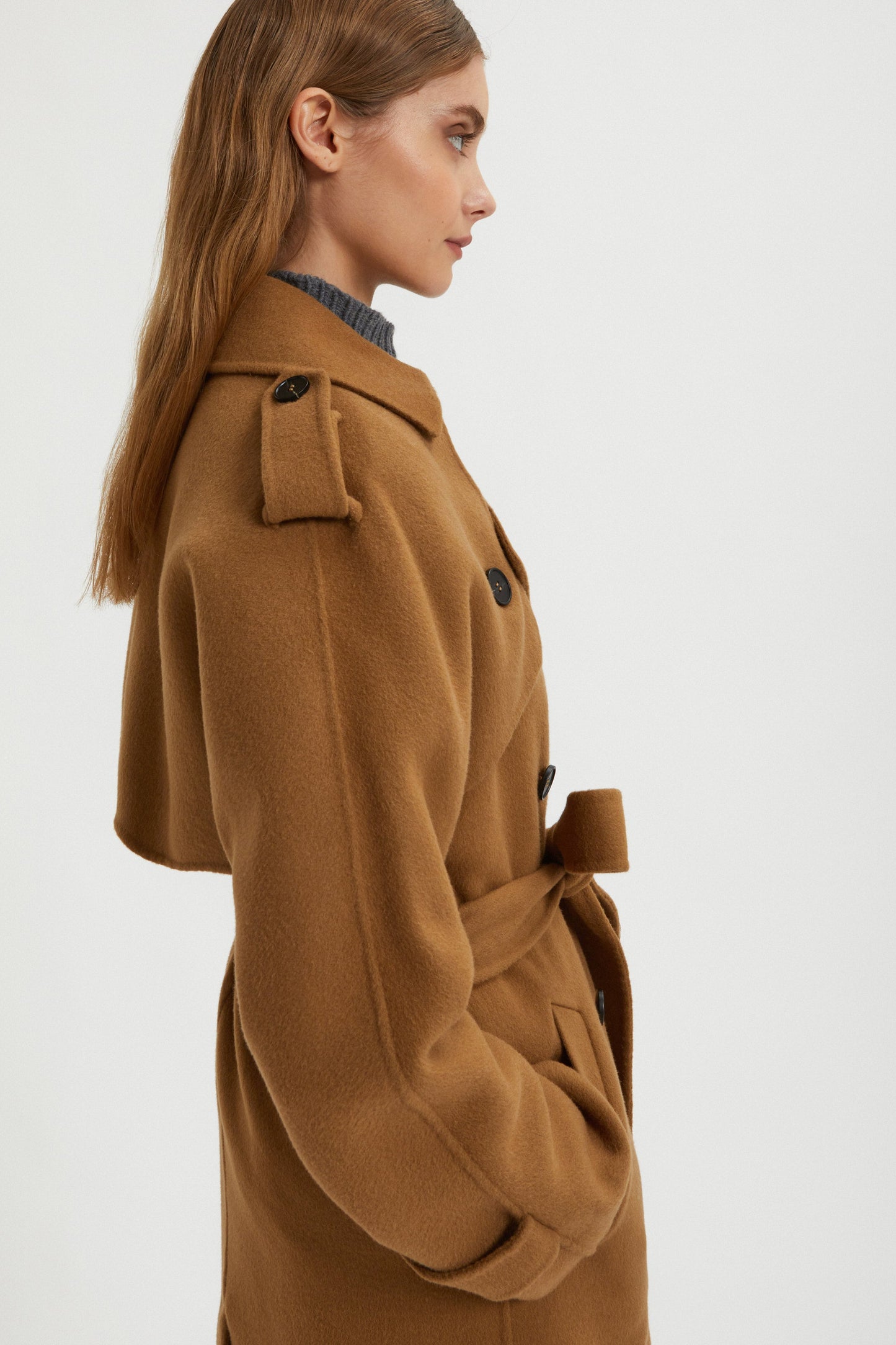 DOUBLE- BREASTED TRENCH COAT