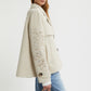 CROPPED JACKET WITH EMBROIDERED SLEEVES