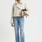 ECO SHEEPSKIN JACKET WITH EMBROIDERED SLEEVES