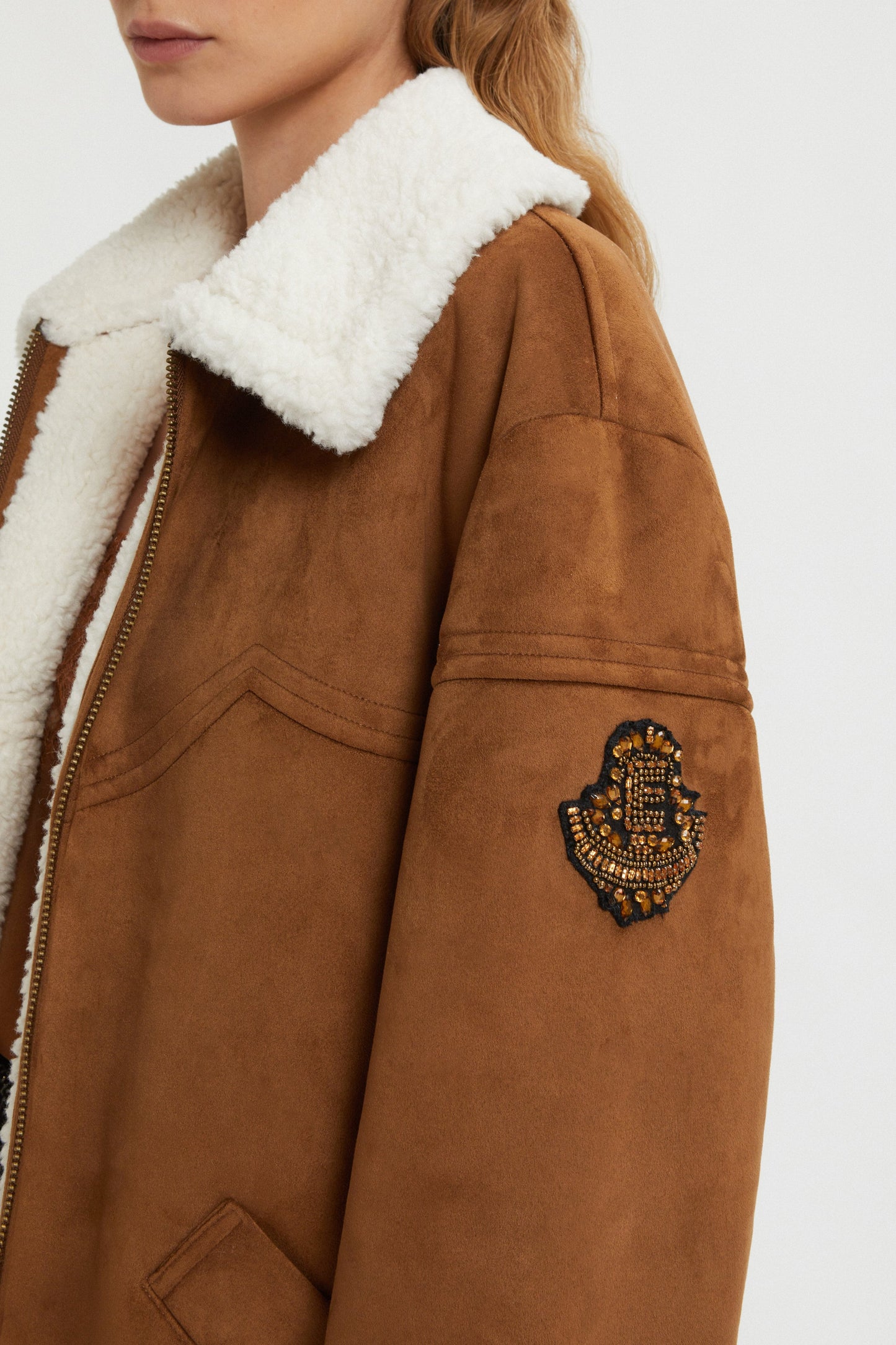 ECO-SUEDE SHEEPSKIN JACKET