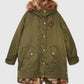 PARKA WITH DETHACHABLE INNER FOX WAISTCOAT