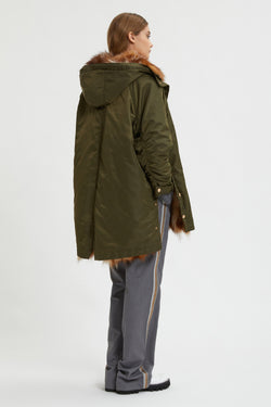 Image of PARKA WITH DETHACHABLE INNER FOX WAISTCOAT