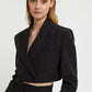 CROPPED DOUBLE-BREASTED BLAZER