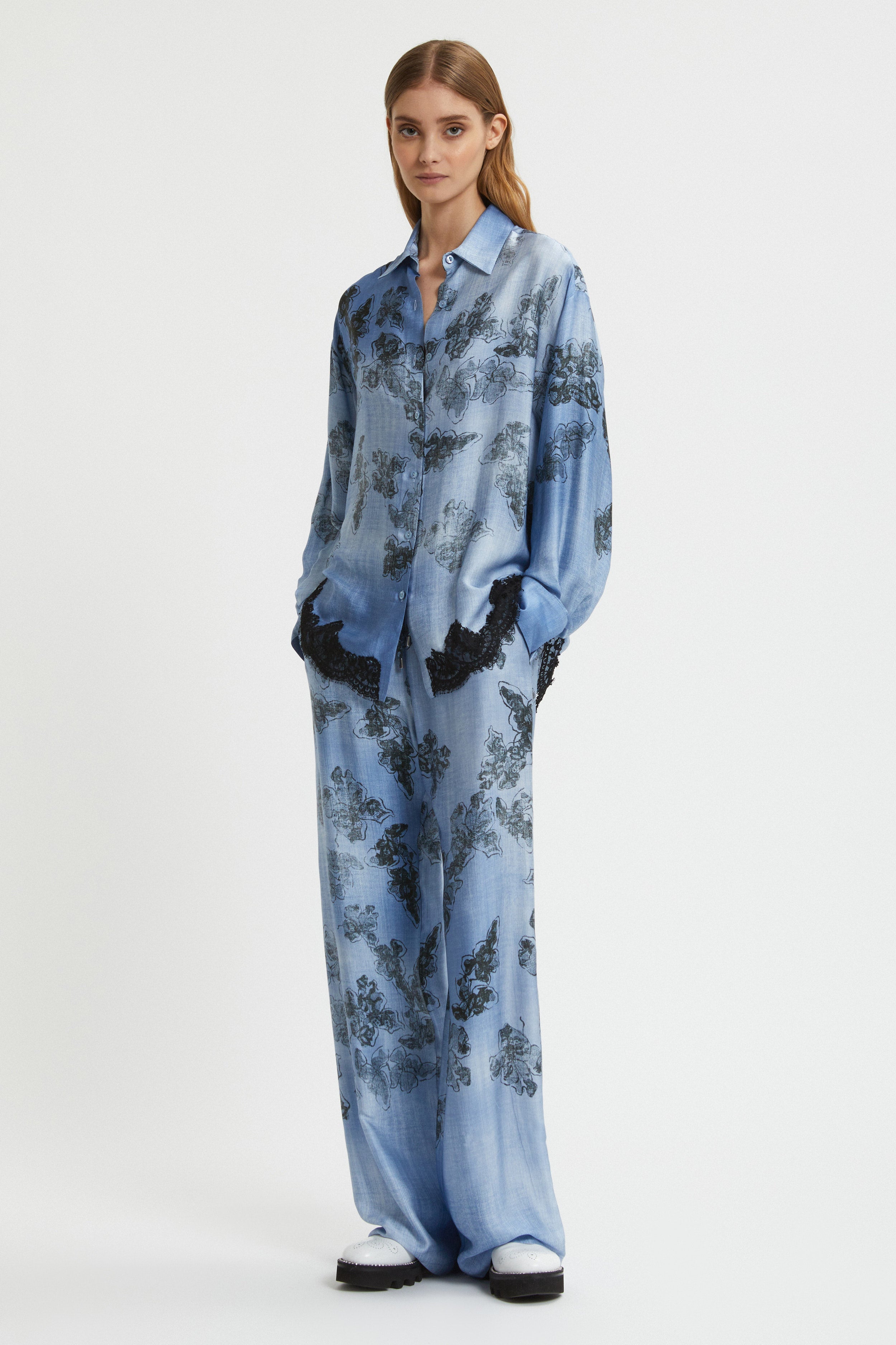 Image of SATIN PRINTED SHIRT