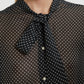 POLKA-DOTS PRINTED SHIRT