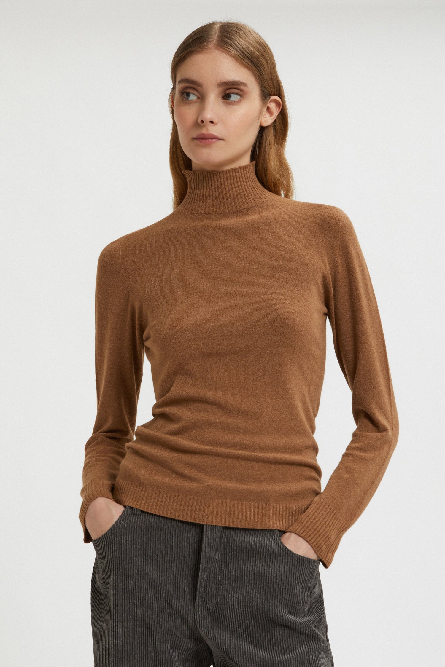 MOCK-NECK SWEATER