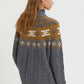 JACQUARD SWEATER WITH GOLD LUREX DETAILS