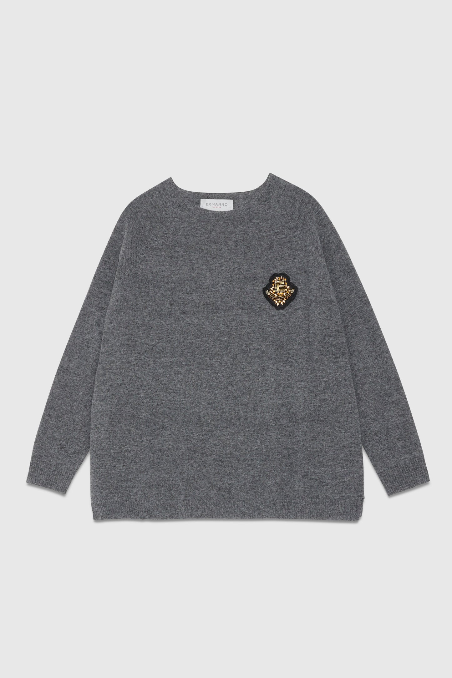 SWEATER WITH JEWEL PATCH