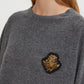 SWEATER WITH JEWEL PATCH