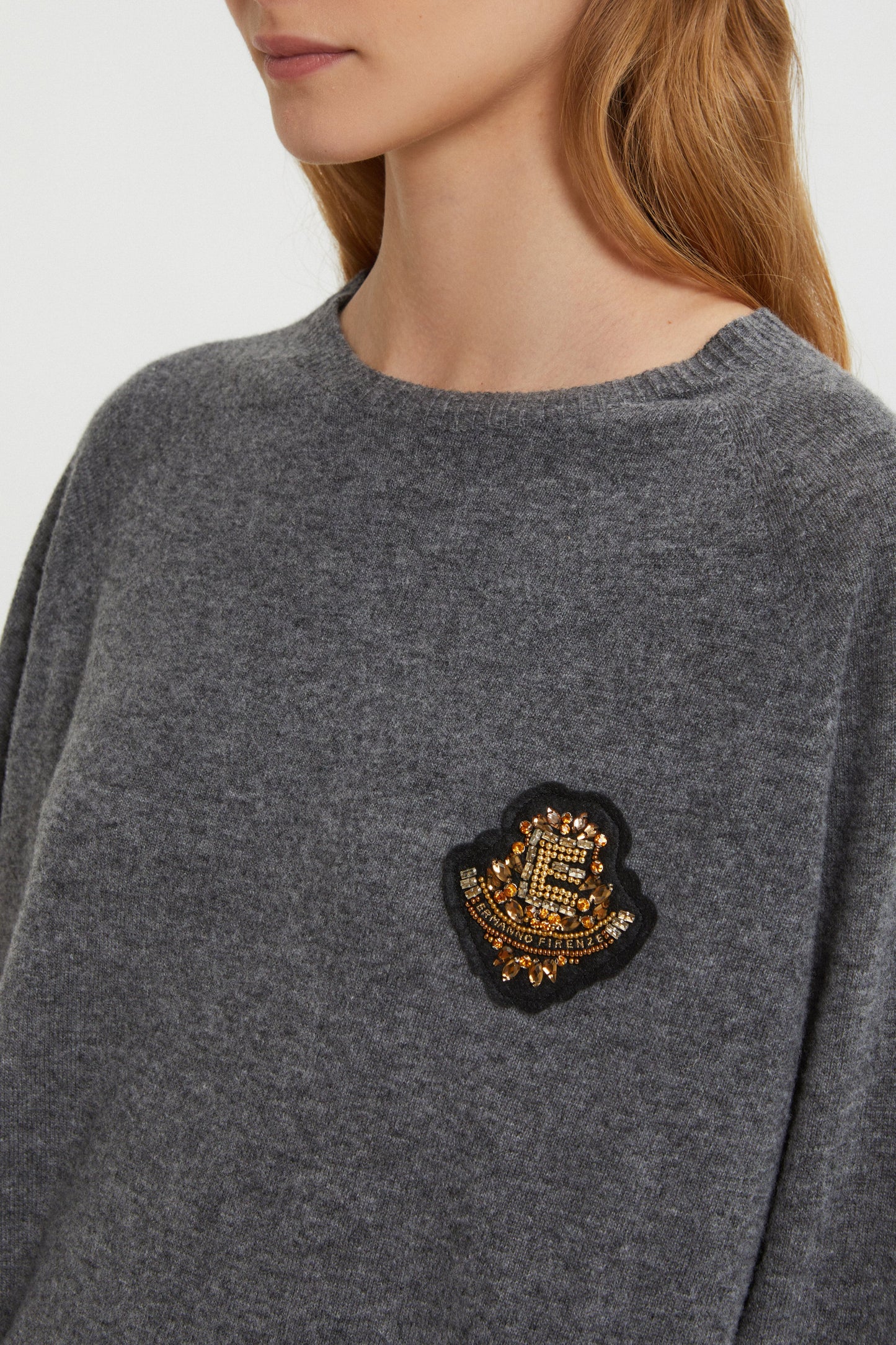 SWEATER WITH JEWEL PATCH