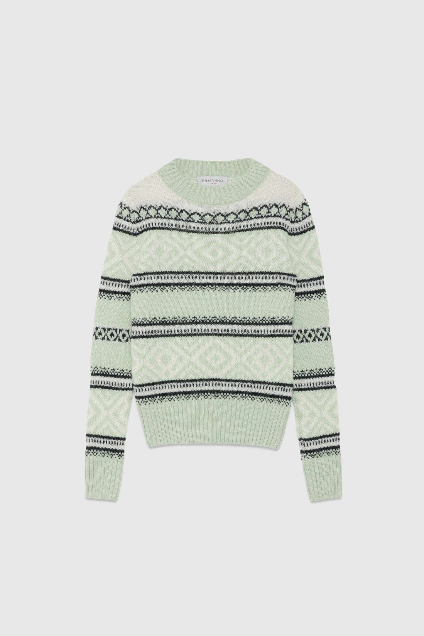 SWEATER WITH GEOMETRIC PATTERNS