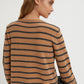 STRIPED CARDIGAN WITH EMBROIDERY