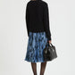 PLEATED PRINTED SKIRT