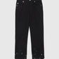 PANTALON 5 POCHES EN TISSUE BULL AVEC BRODERIE SUR LE FOND