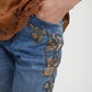 FIVE-POCKET DENIM WITH SEQUINS