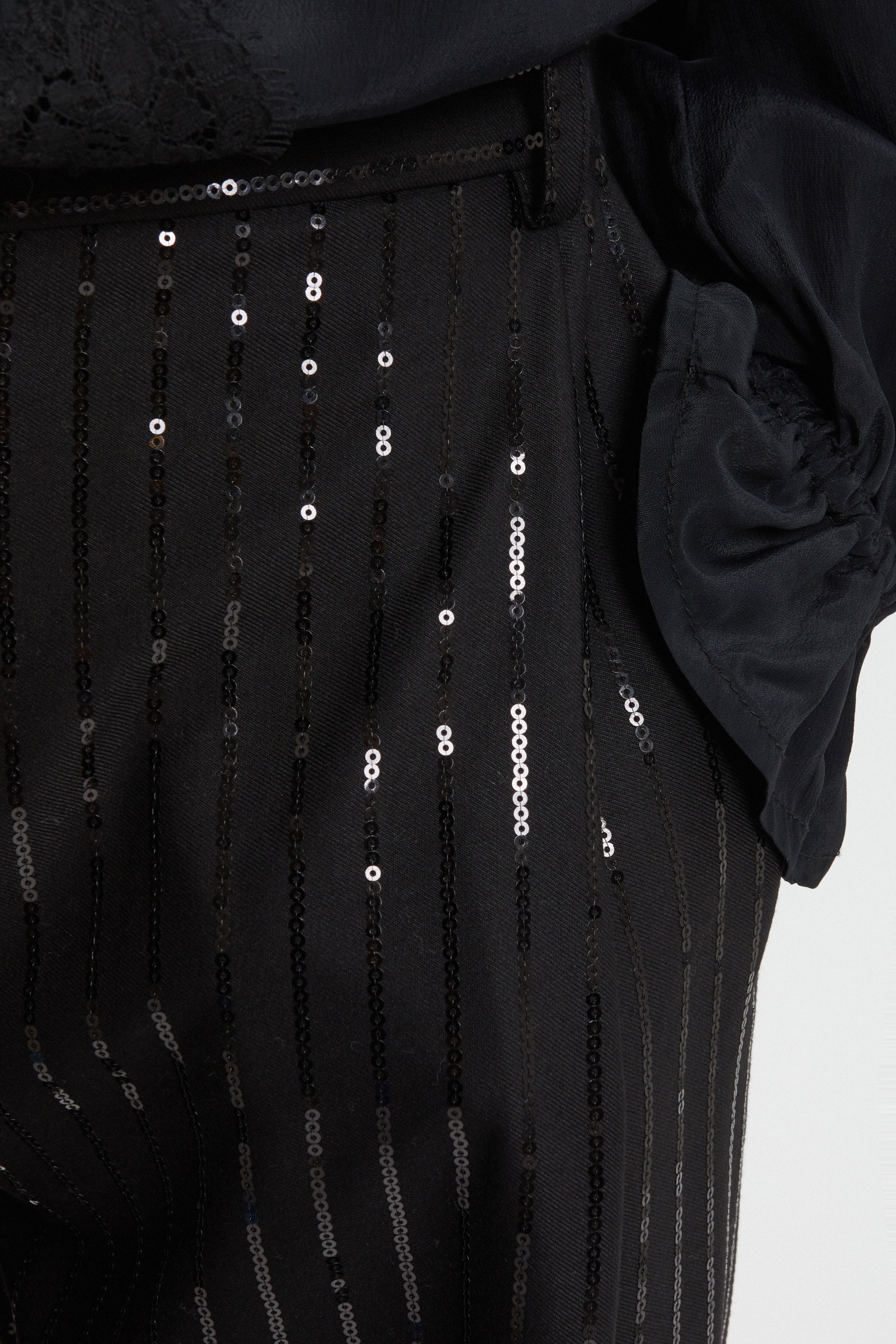 PANTALON  À RAYURES AVEC PAILLETTES