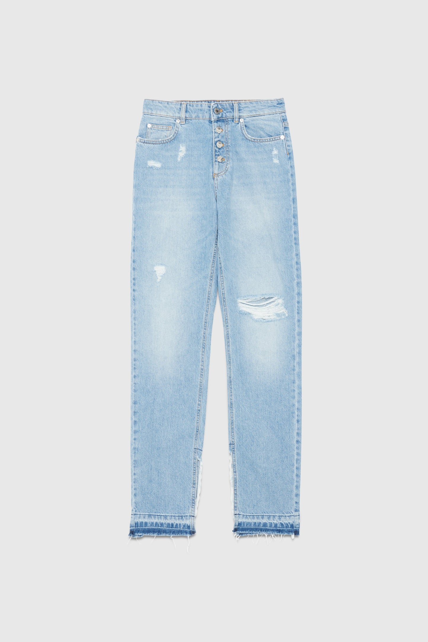 RIBBED FIVE-POCKET DENIM