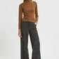 VELVET FLARE PANTS