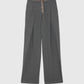 PINSTRIPE PANTS WITH SATIN COULISSE