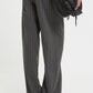 PINSTRIPE PANTS WITH SATIN COULISSE