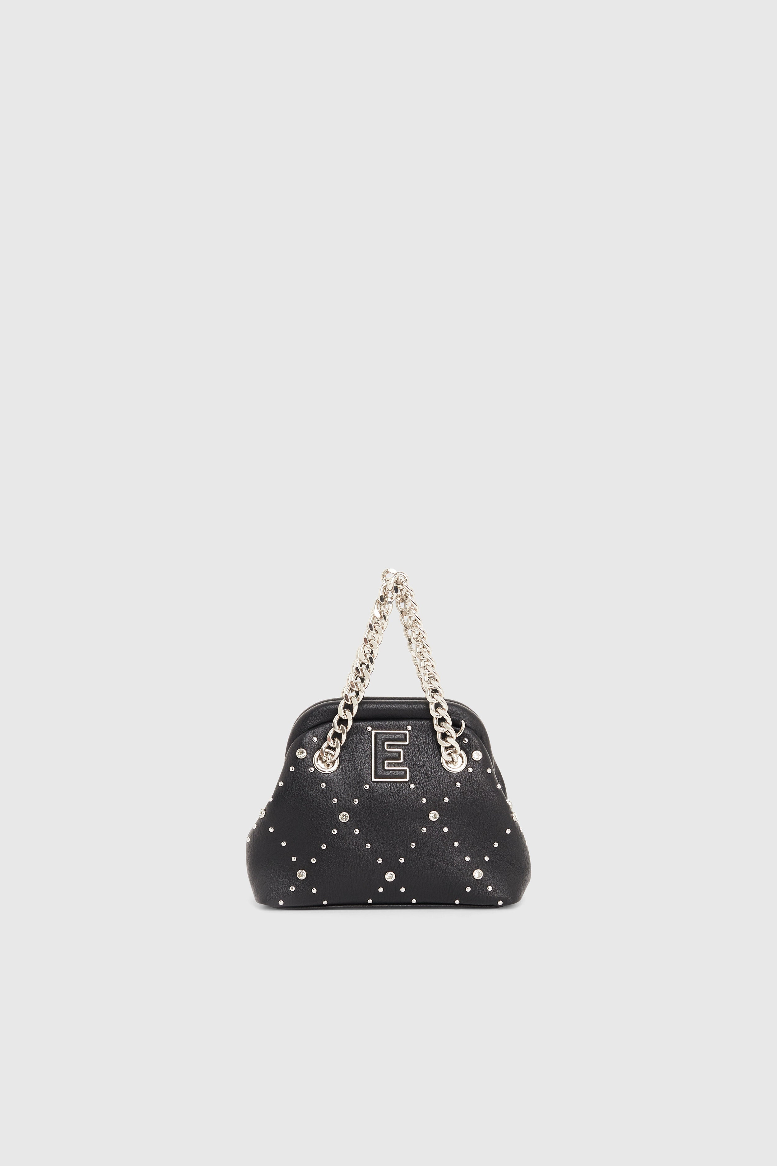 MINI SHOULDER BAG WITH RHINESTONES