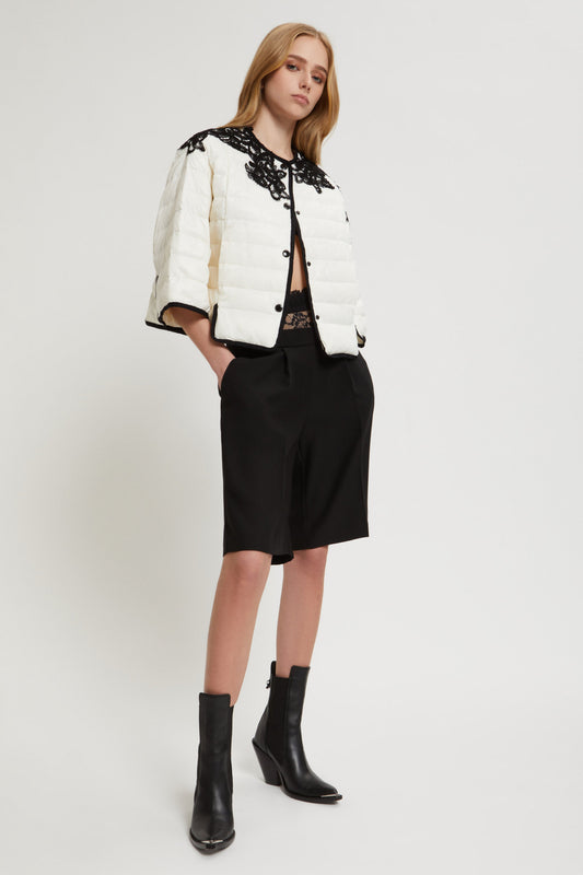 LIGHT DOWN JACKET WITH EMBROIDERY