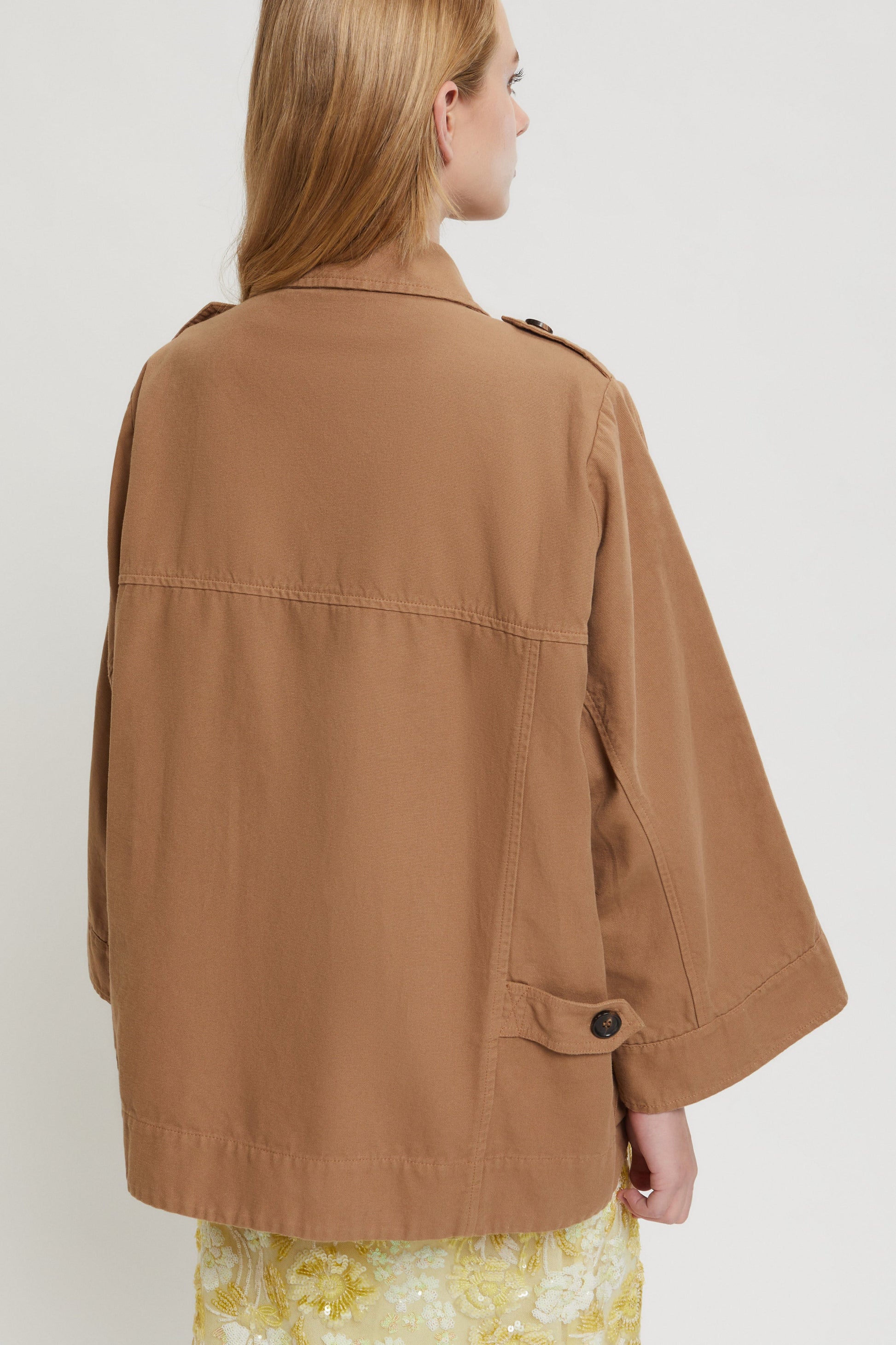 CANVAS FIELD JACKET WITH HERALDIC LOGO