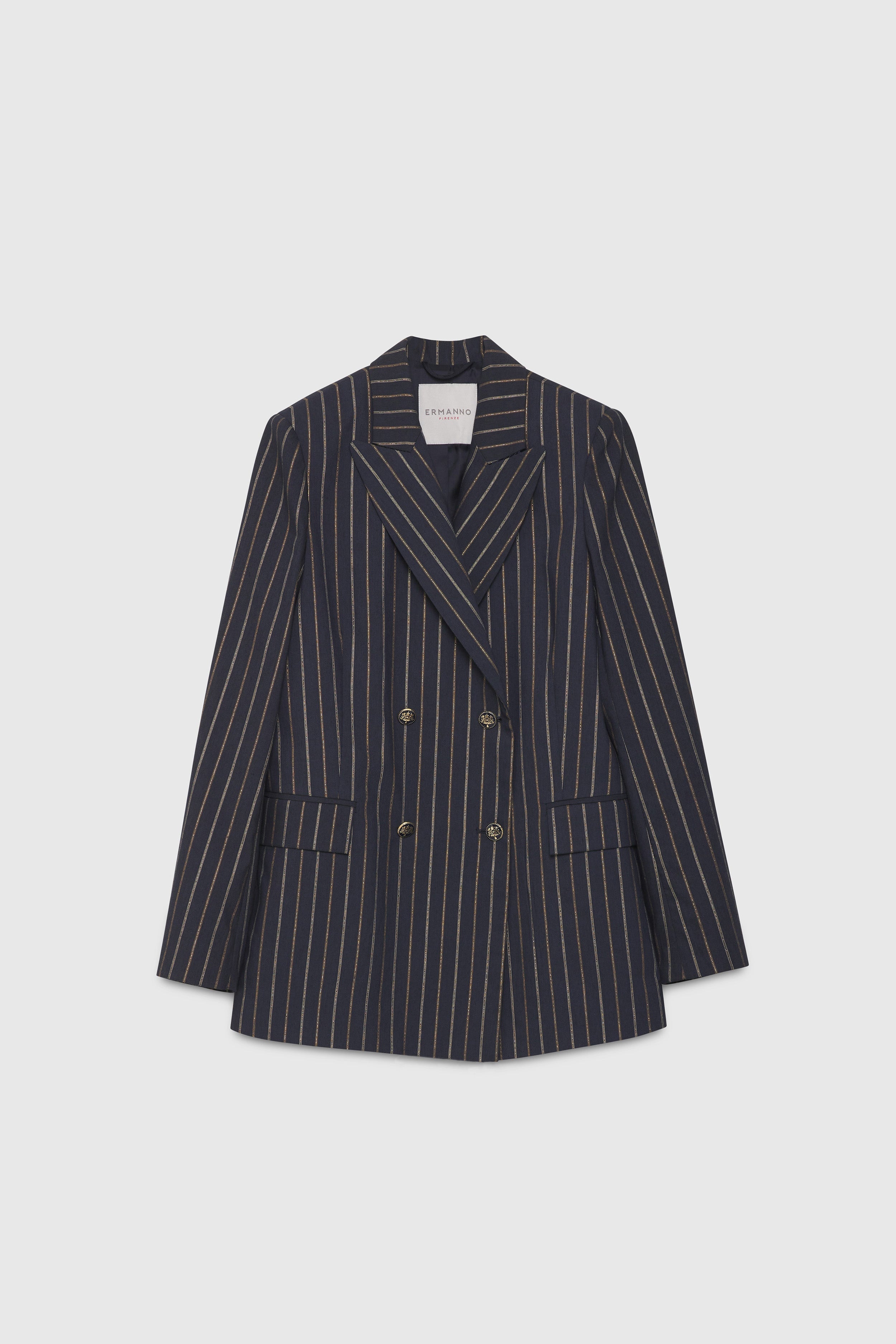 BLAZER GESSATO LUREX A DOPPIOPETTO