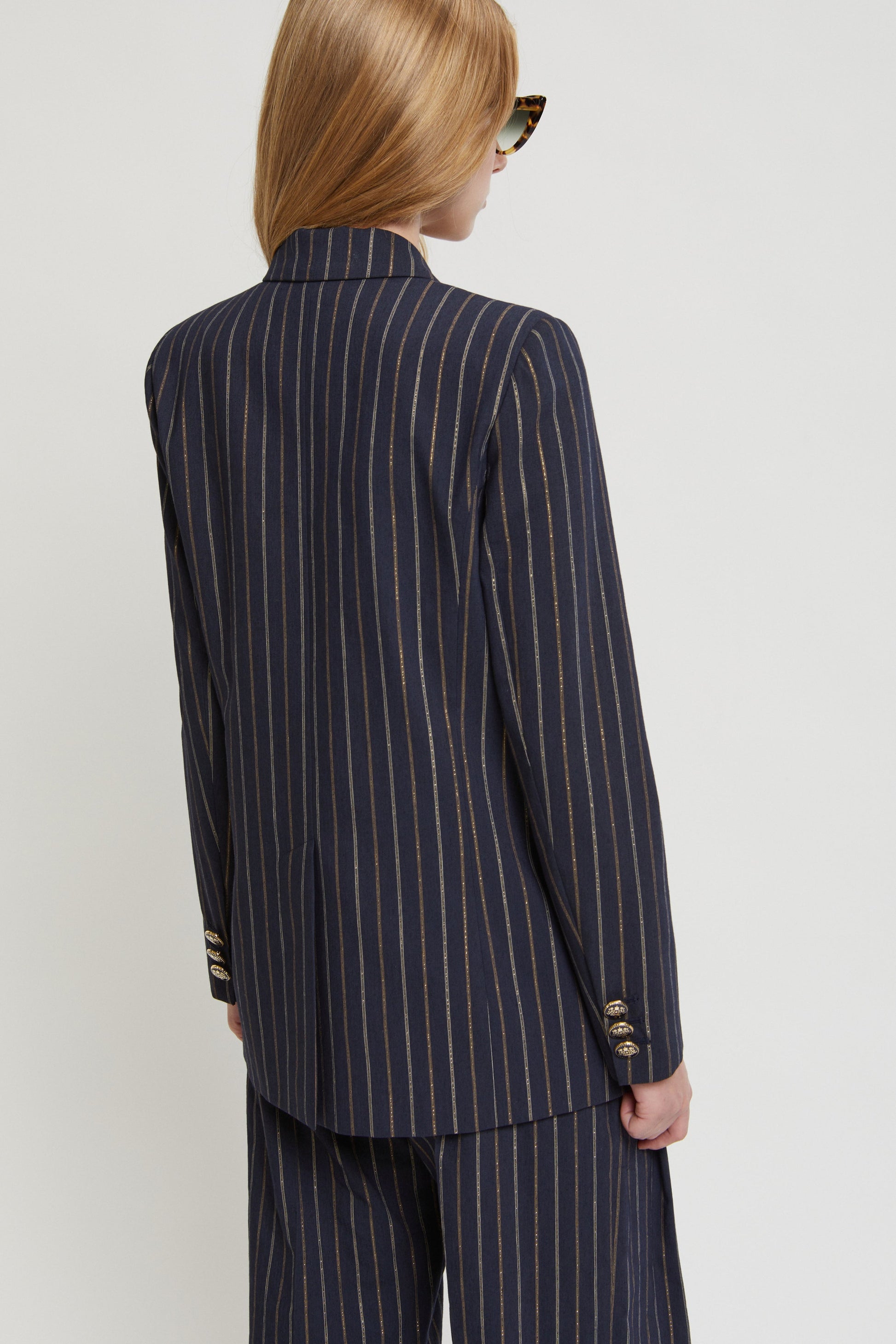 BLAZER GESSATO LUREX A DOPPIOPETTO