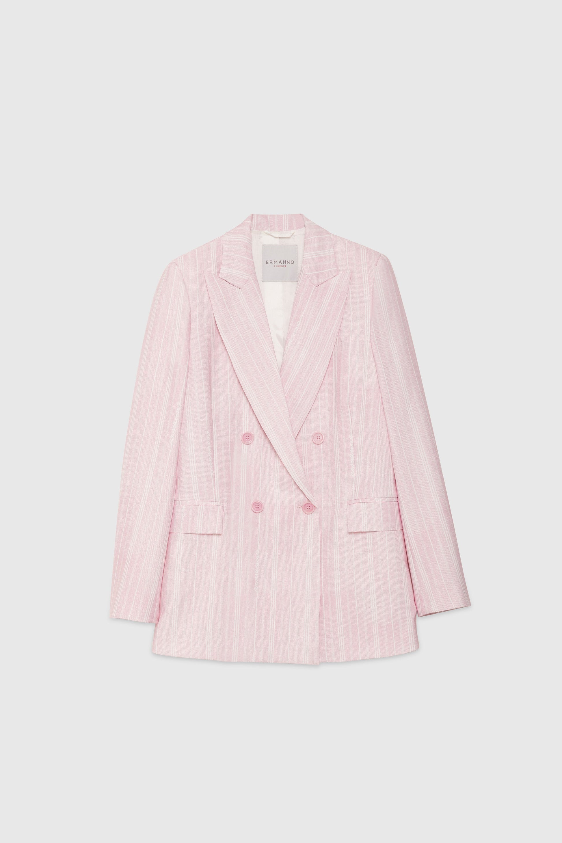 BLAZER GESSATO CON LOGO IN CADI