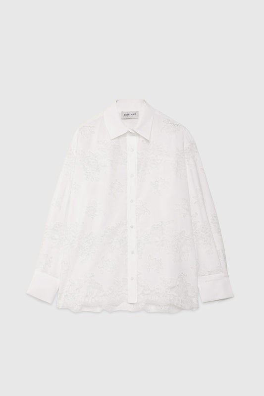 CAMICIA IN PIZZO RICAMATO