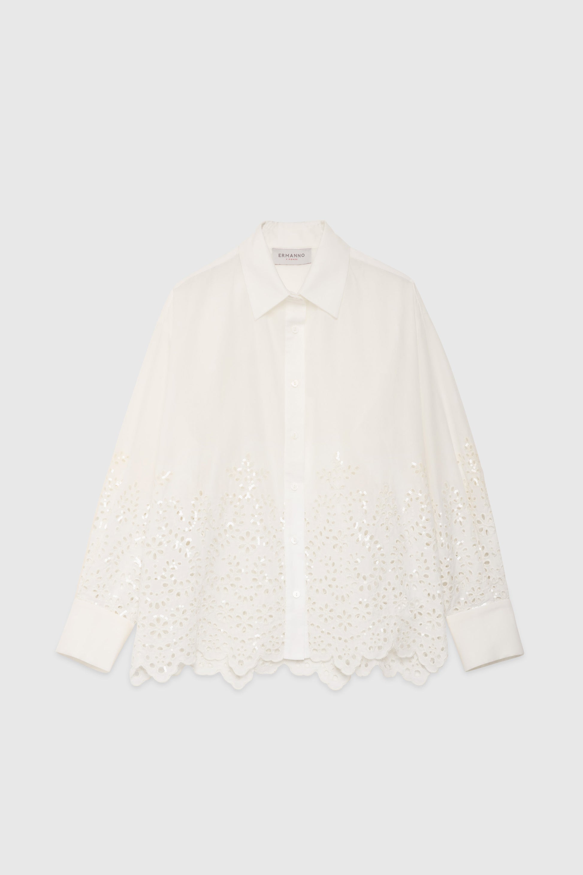 CAMICIA DI SAN GALLO CON PAILLETTES