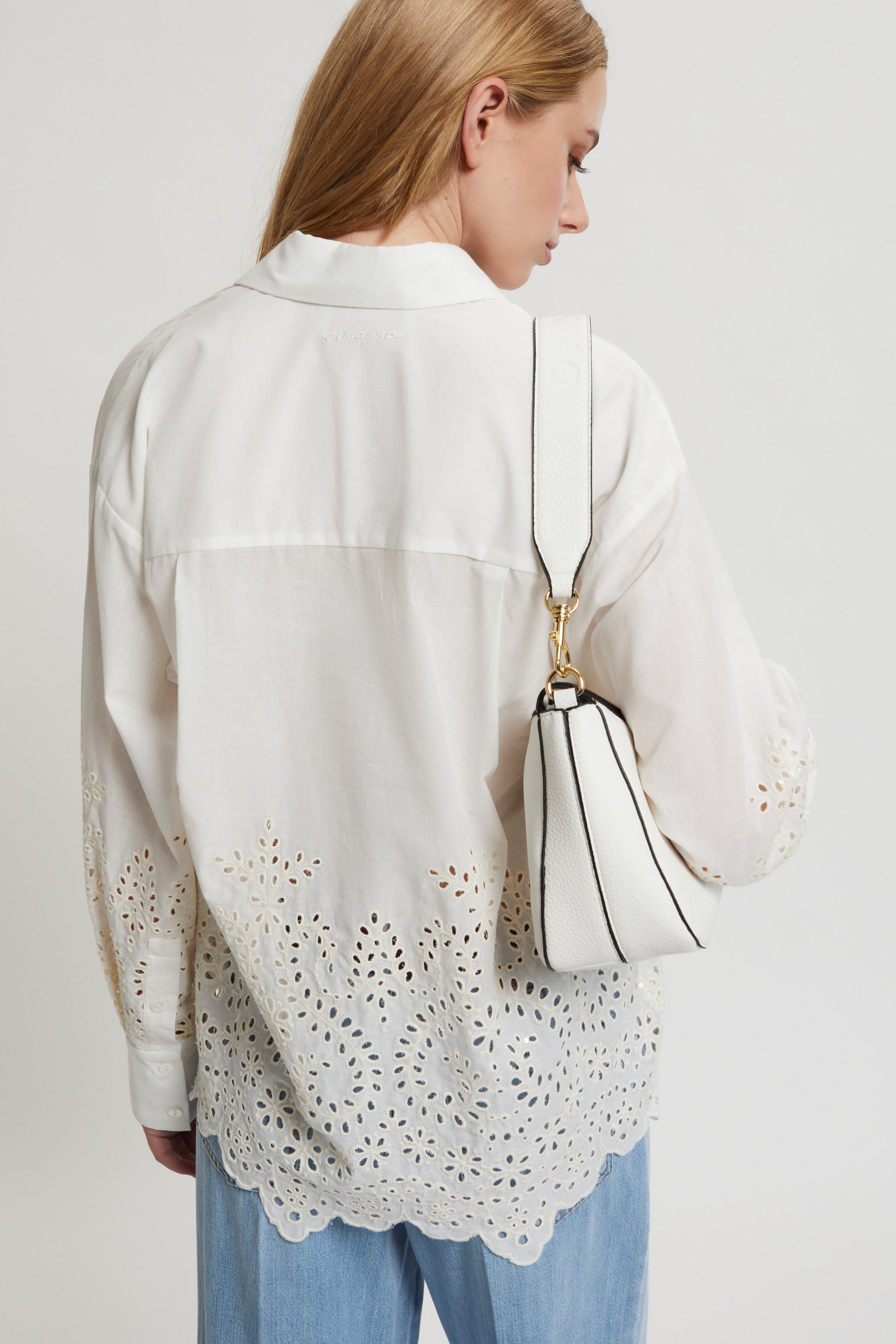 CAMICIA DI SAN GALLO CON PAILLETTES