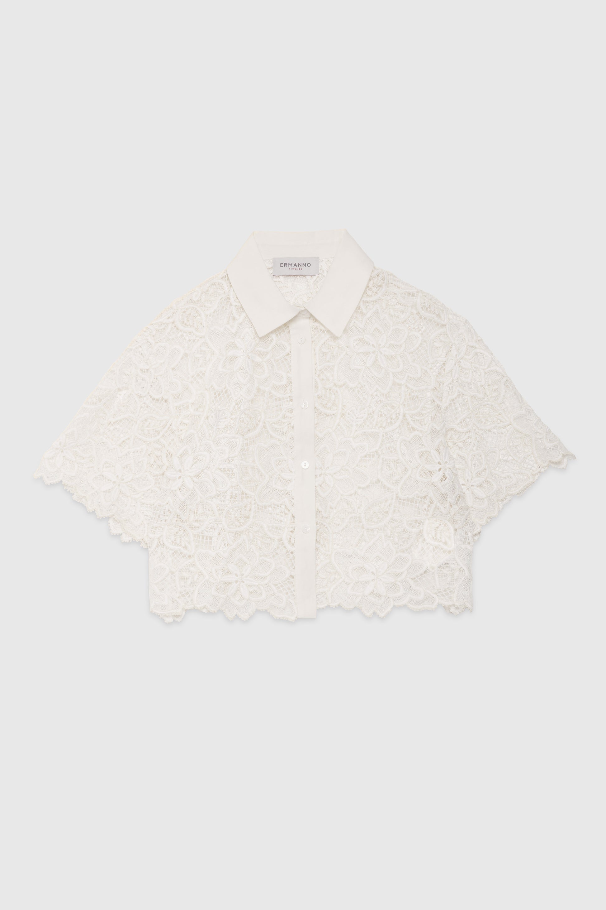 CHEMISE COURTE EN DENTELLE REBRODĖ