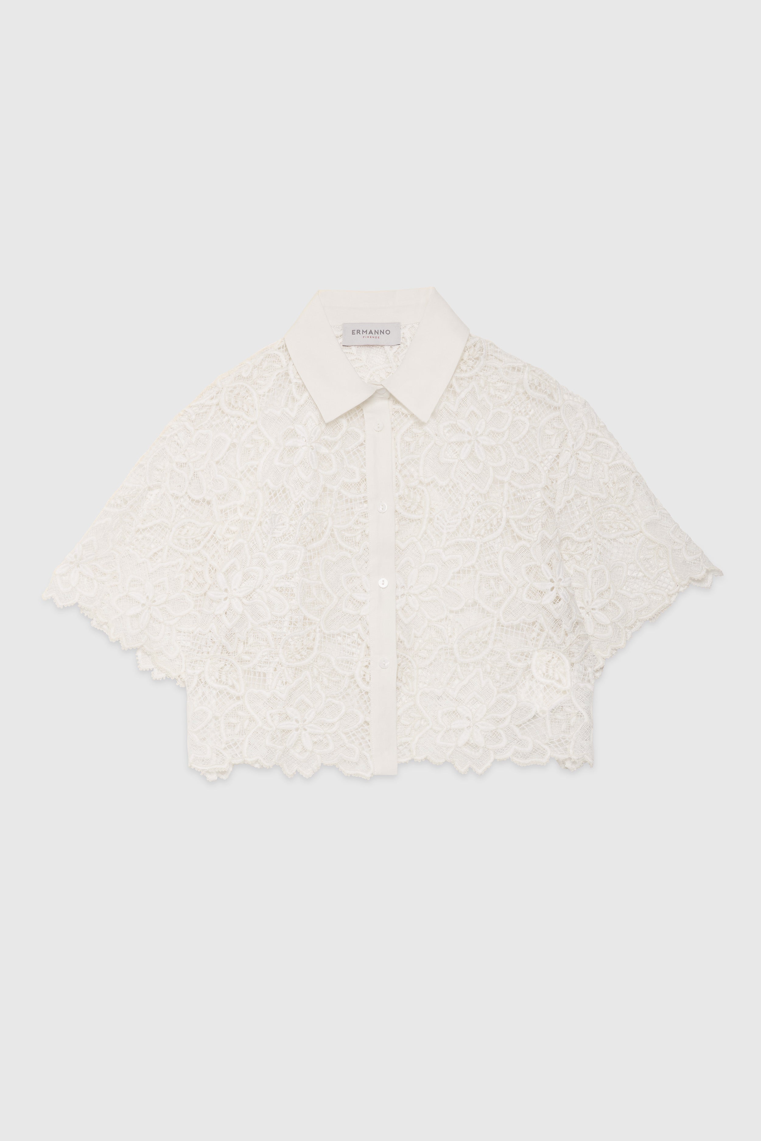 CHEMISE COURTE EN DENTELLE REBRODĖ