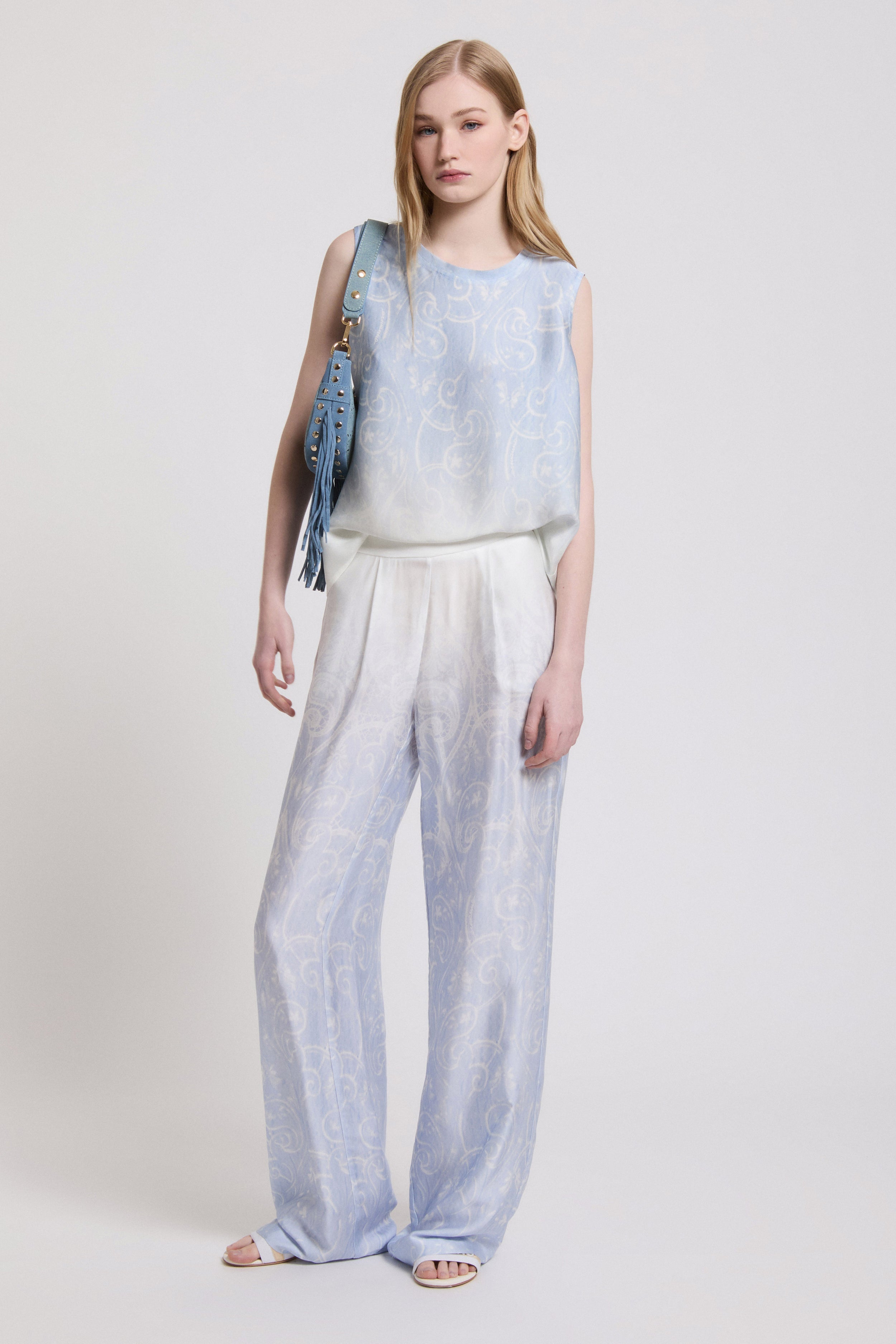 Image of SATIN PRINTED TOP 